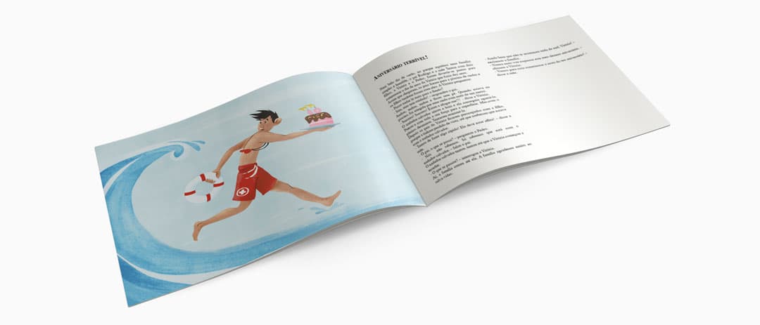 Digital mockup of book