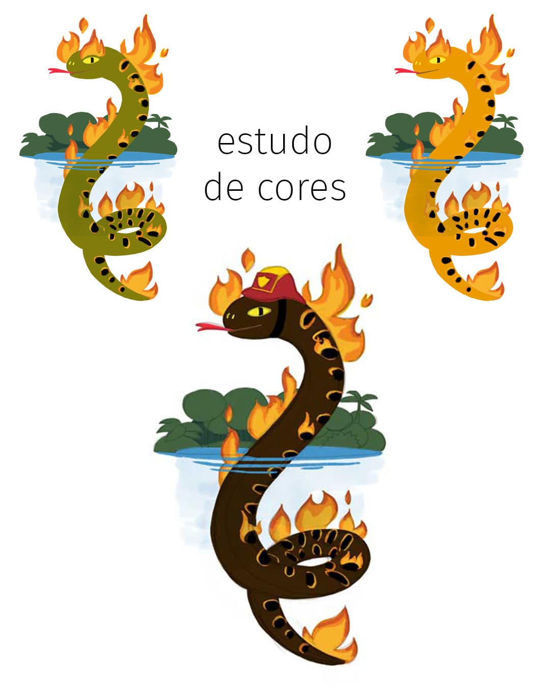 Colors for illustration of boitata