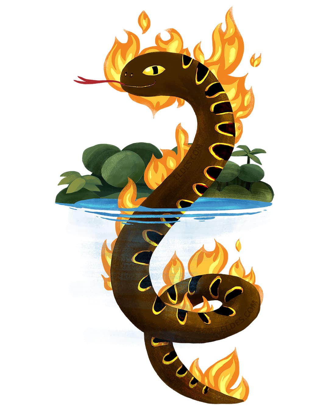 Illustration of boitata