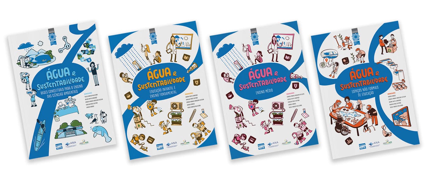 Mockup das capas dos 4 volumes