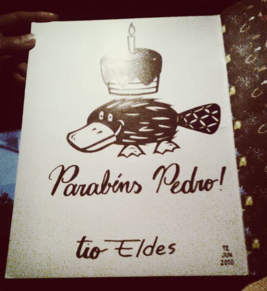 Dedication to Pedro