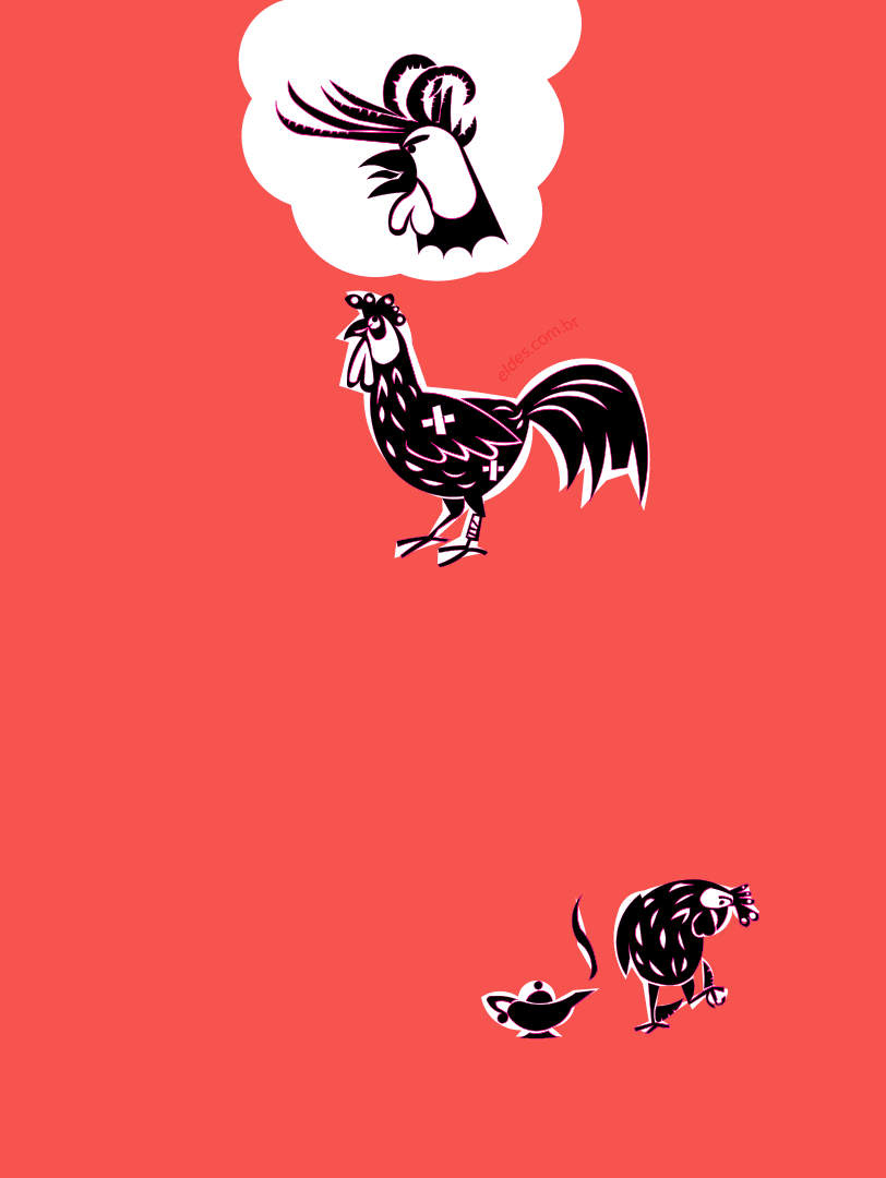 Illustration for the stanza of rooster