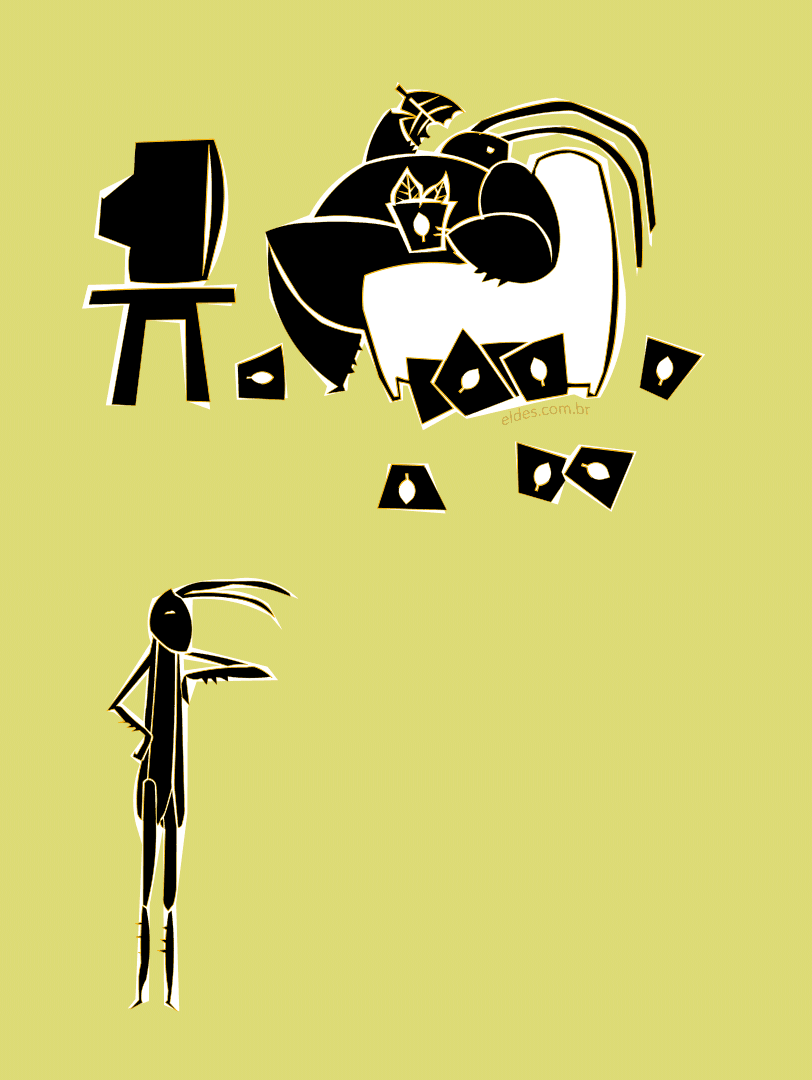 Illustration for the stanza of cricket