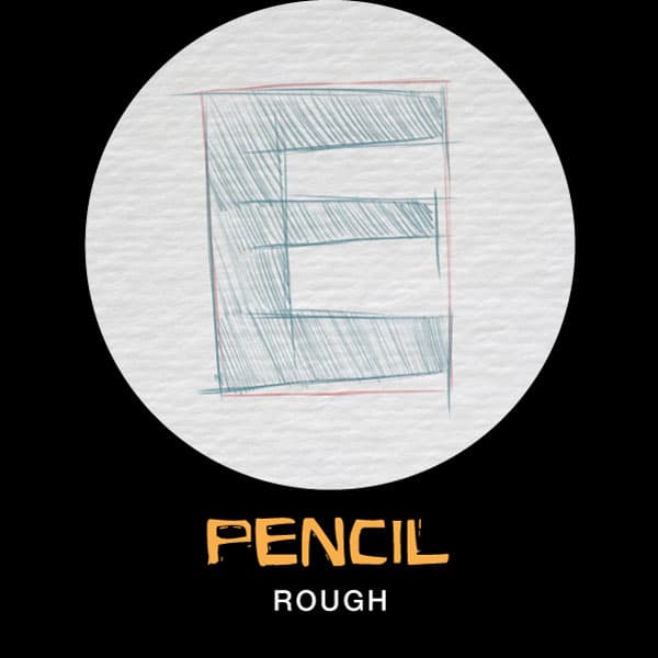 Eldes Cordel design process — pencil sketch rough