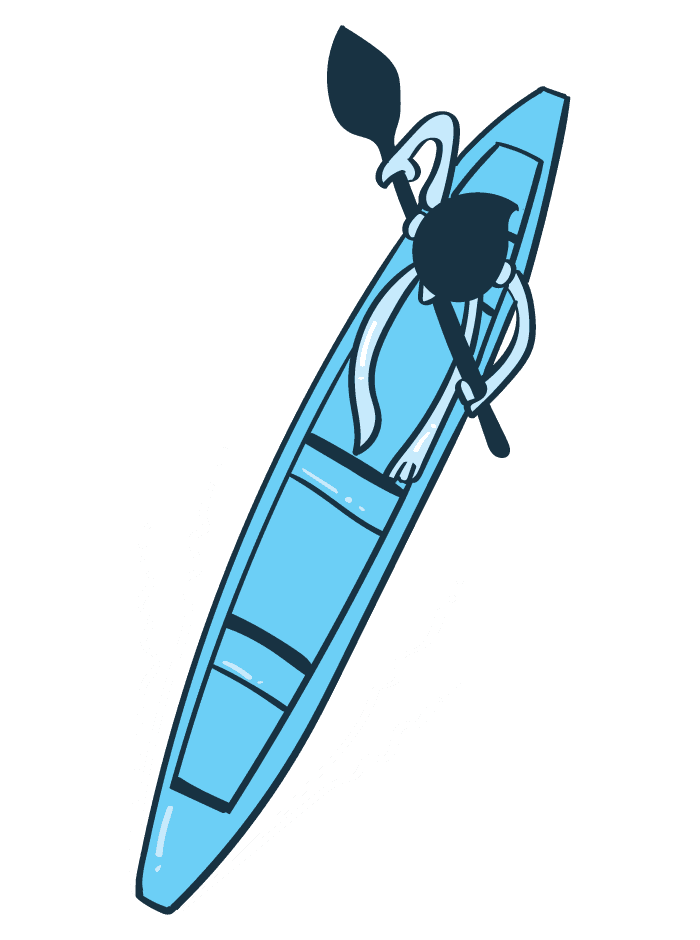 Illustration of volume 1 — Indigenous person in a canoe
