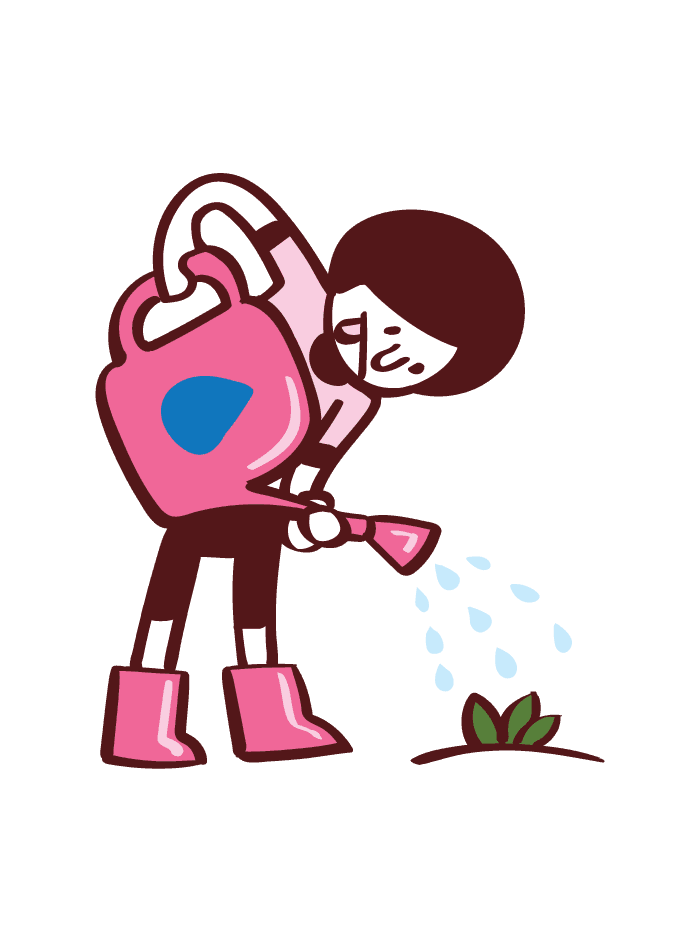 Illustration of volume 3 - Watering can