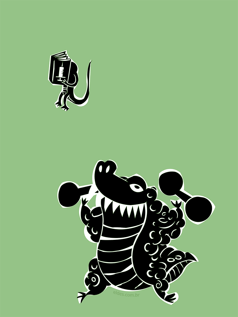 Illustration for the stanza of alligator