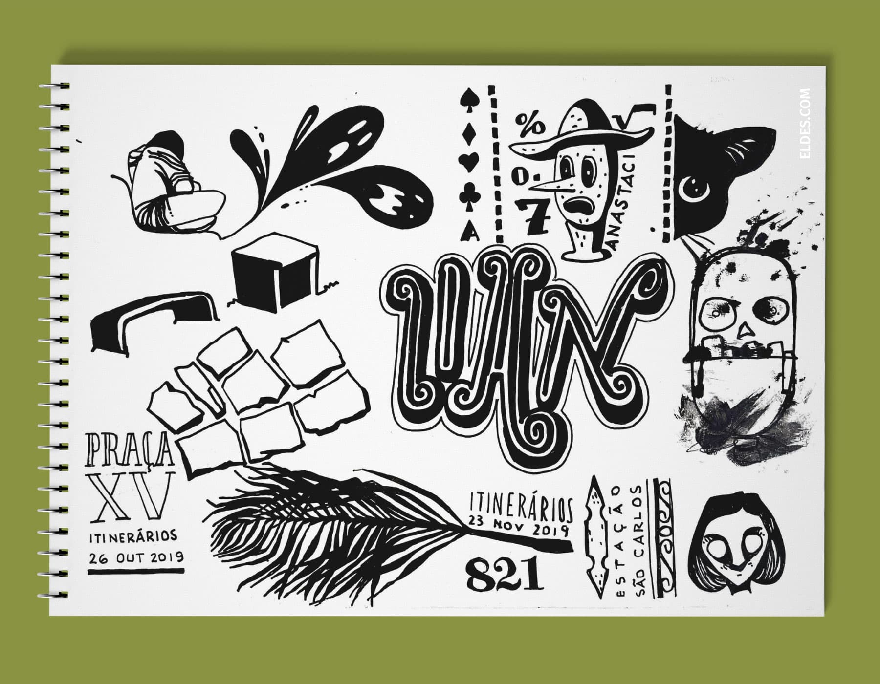 Mockup of page