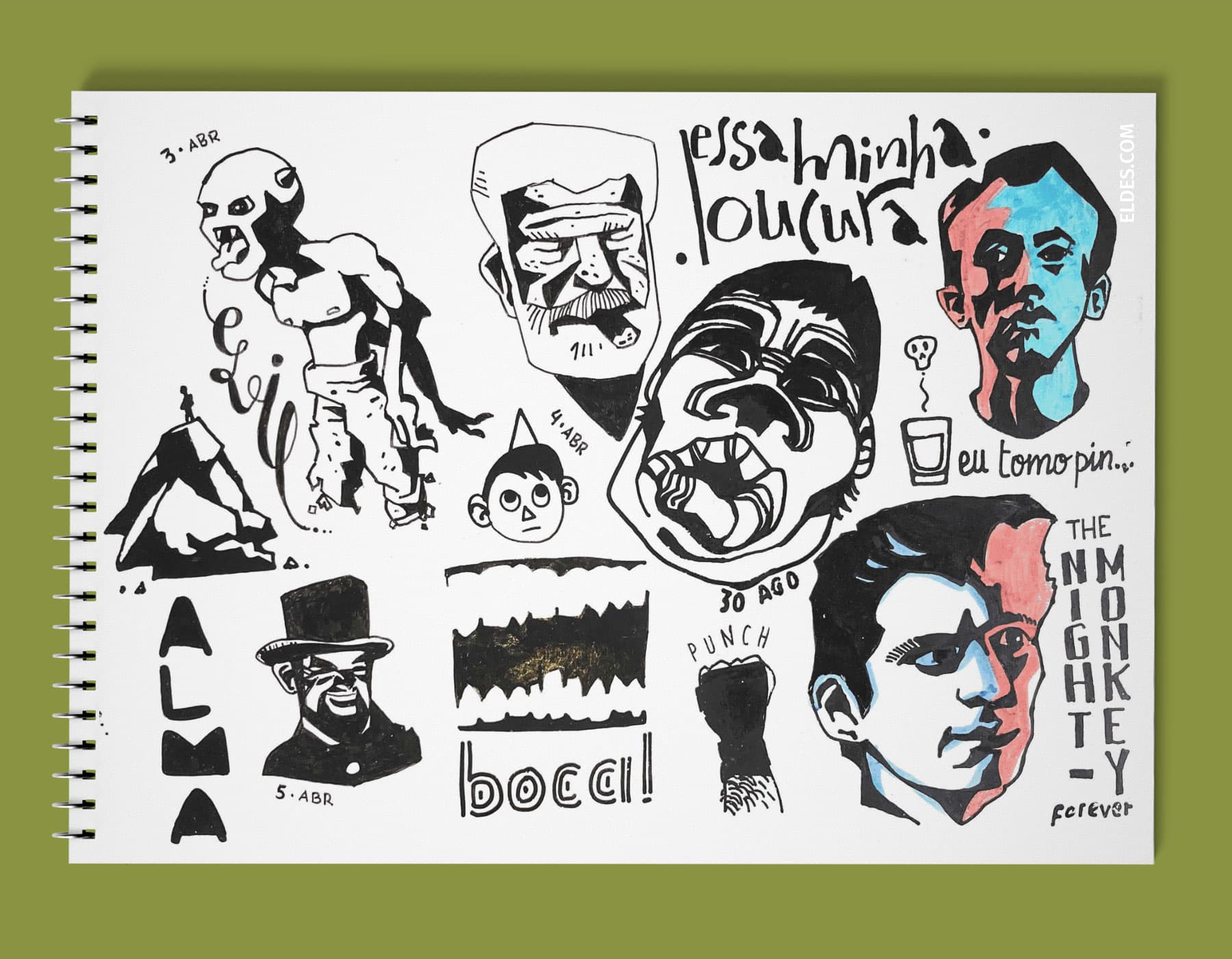 Mockup of page
