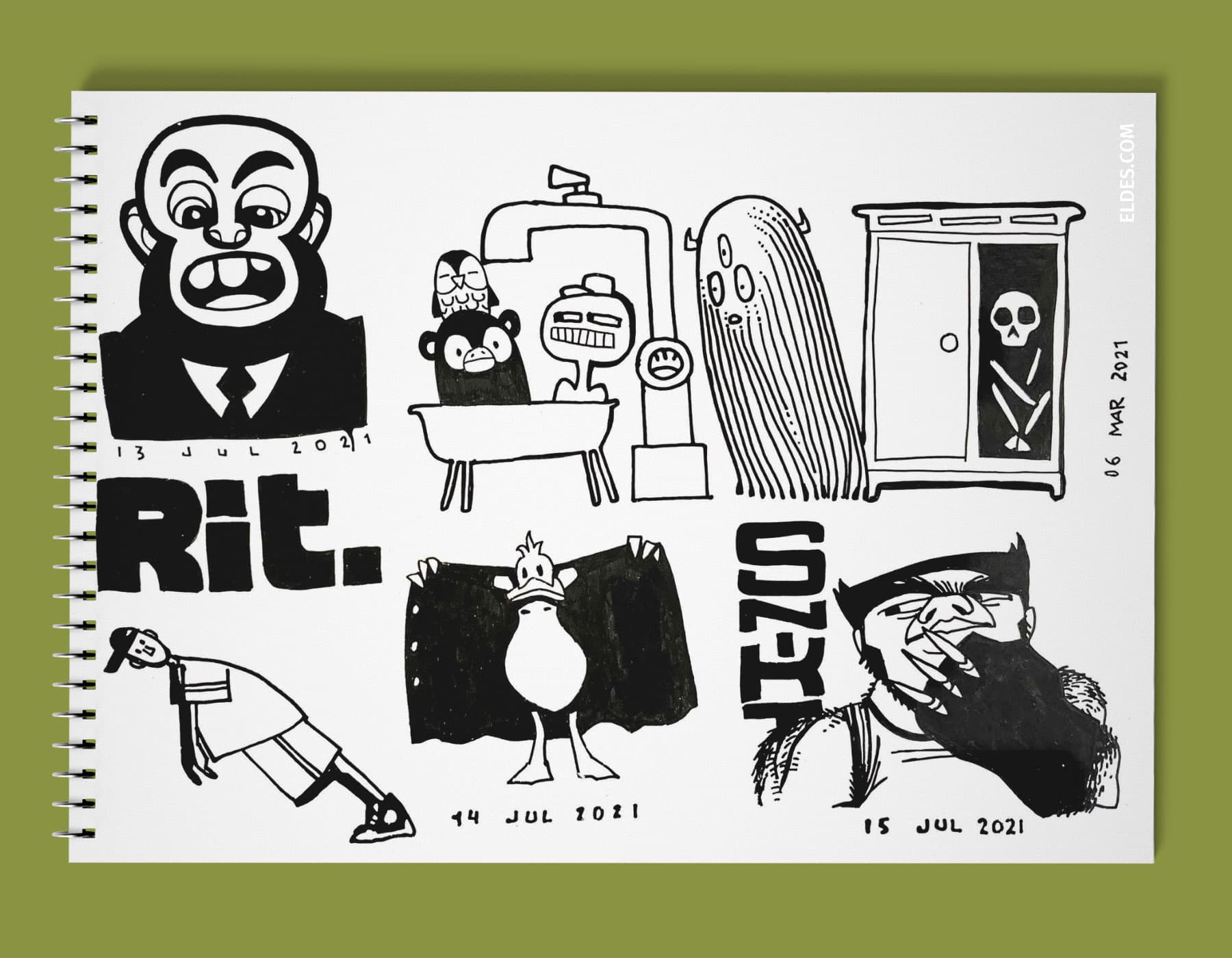 Mockup of page