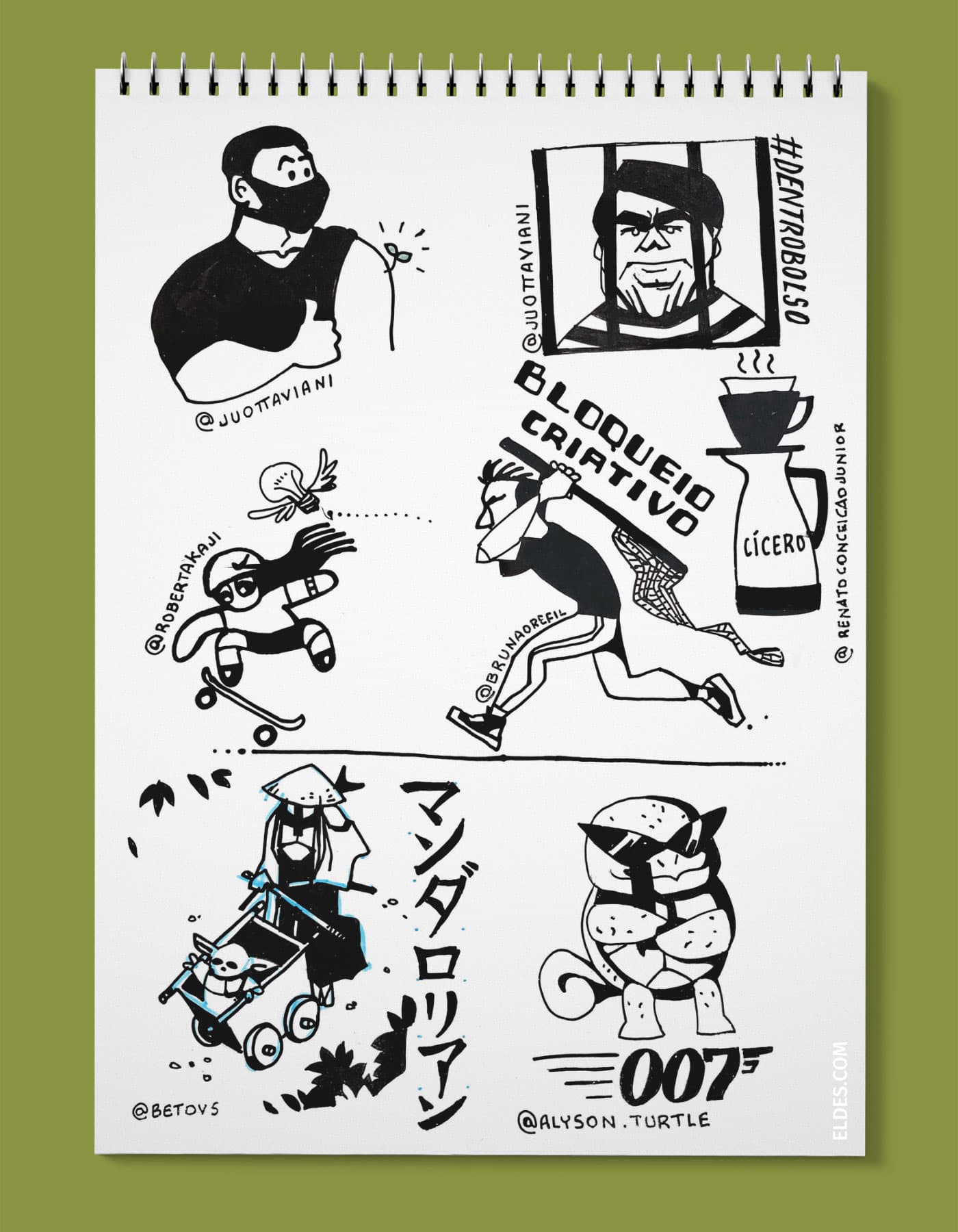 Mockup of page