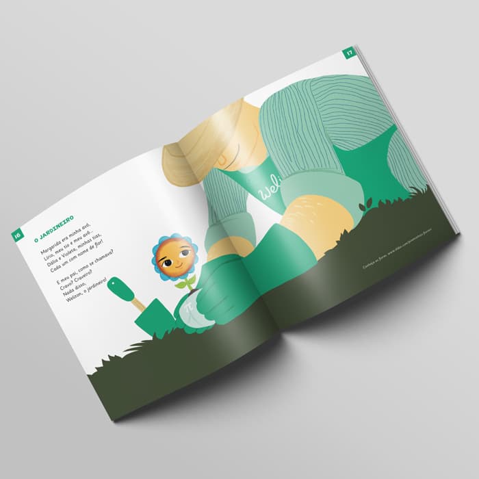 Mockup of pages 16 and 17
