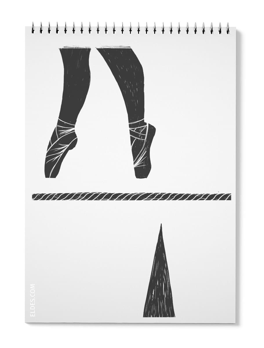 Mockup of sketchbook