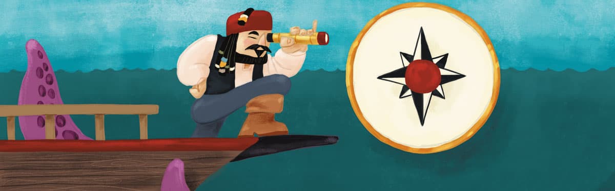 Illustration for "Pontos cardeais"