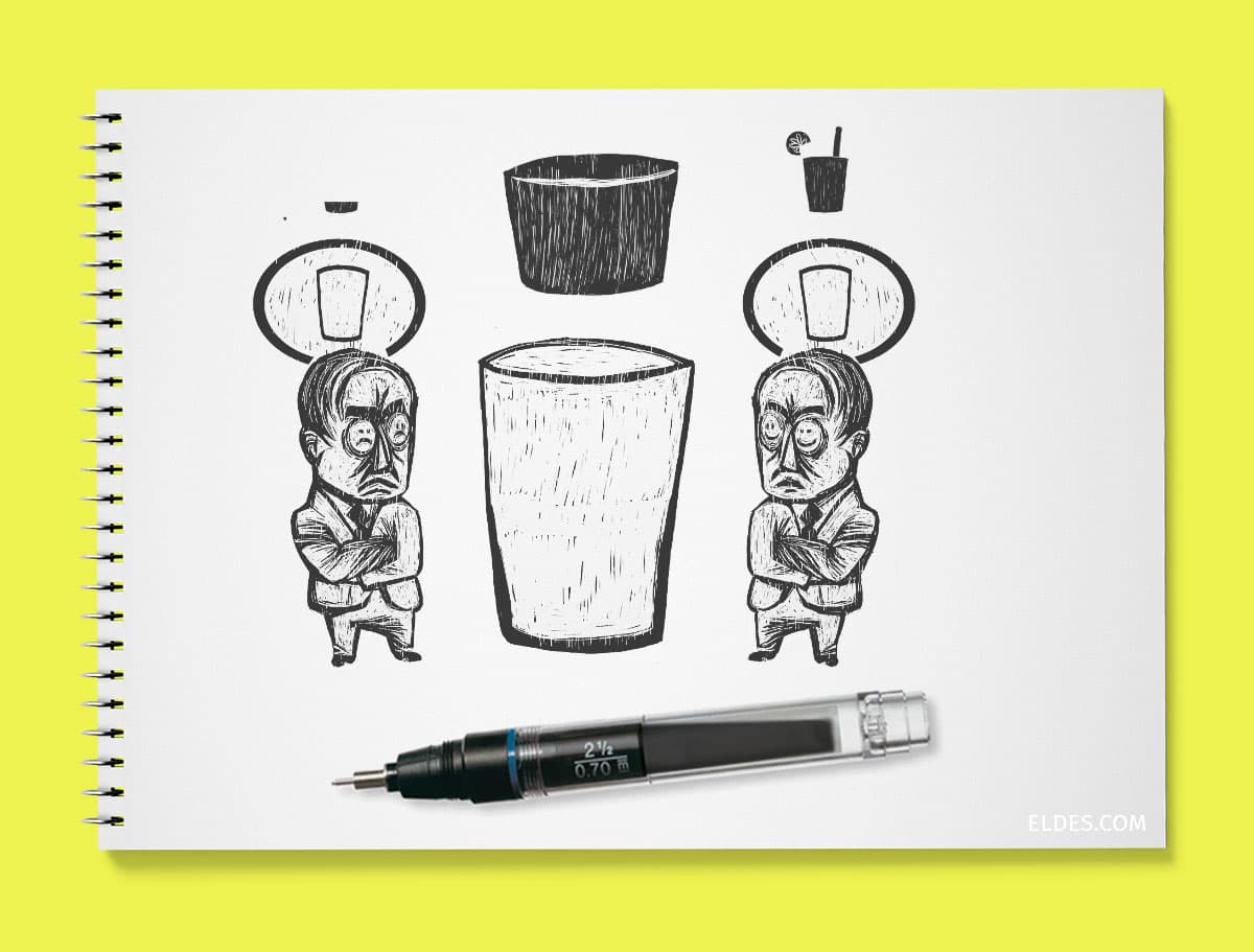 Pen and ink of illustration