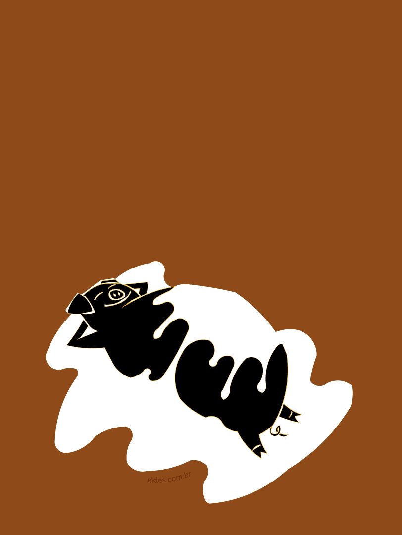 Illustration for the stanza of pig