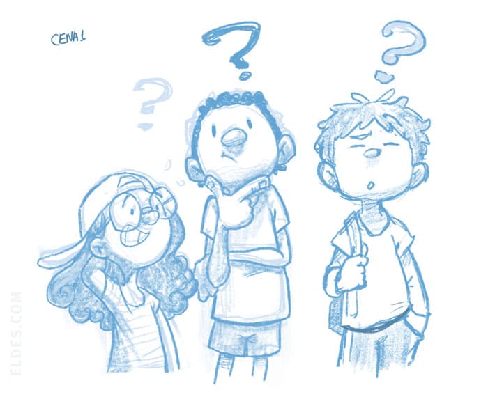 Rough of scene 1