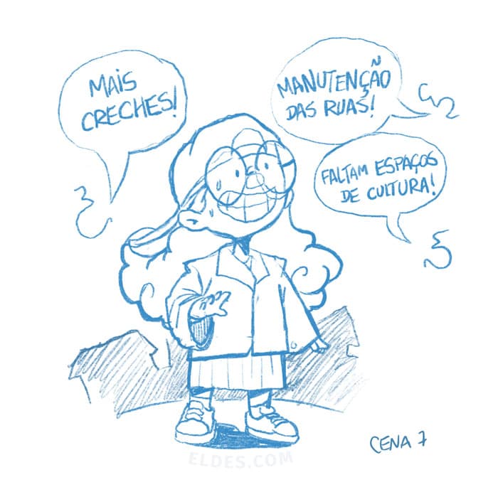 Rough of scene 7
