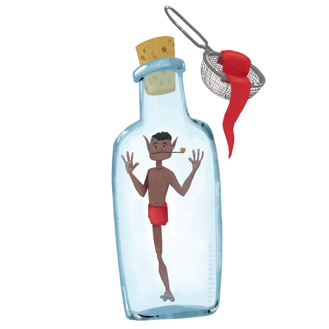 Illustration of saci