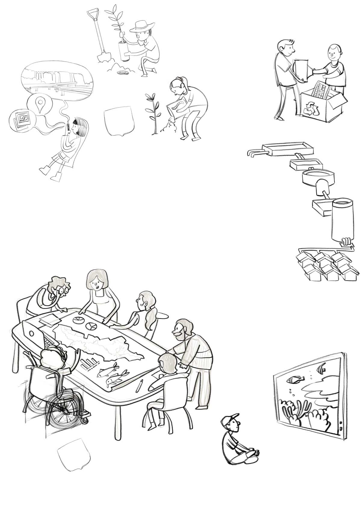 Rough of cover illustration for volume 4