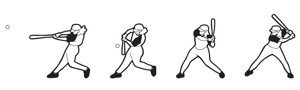 Illustration of hitting fundamentals