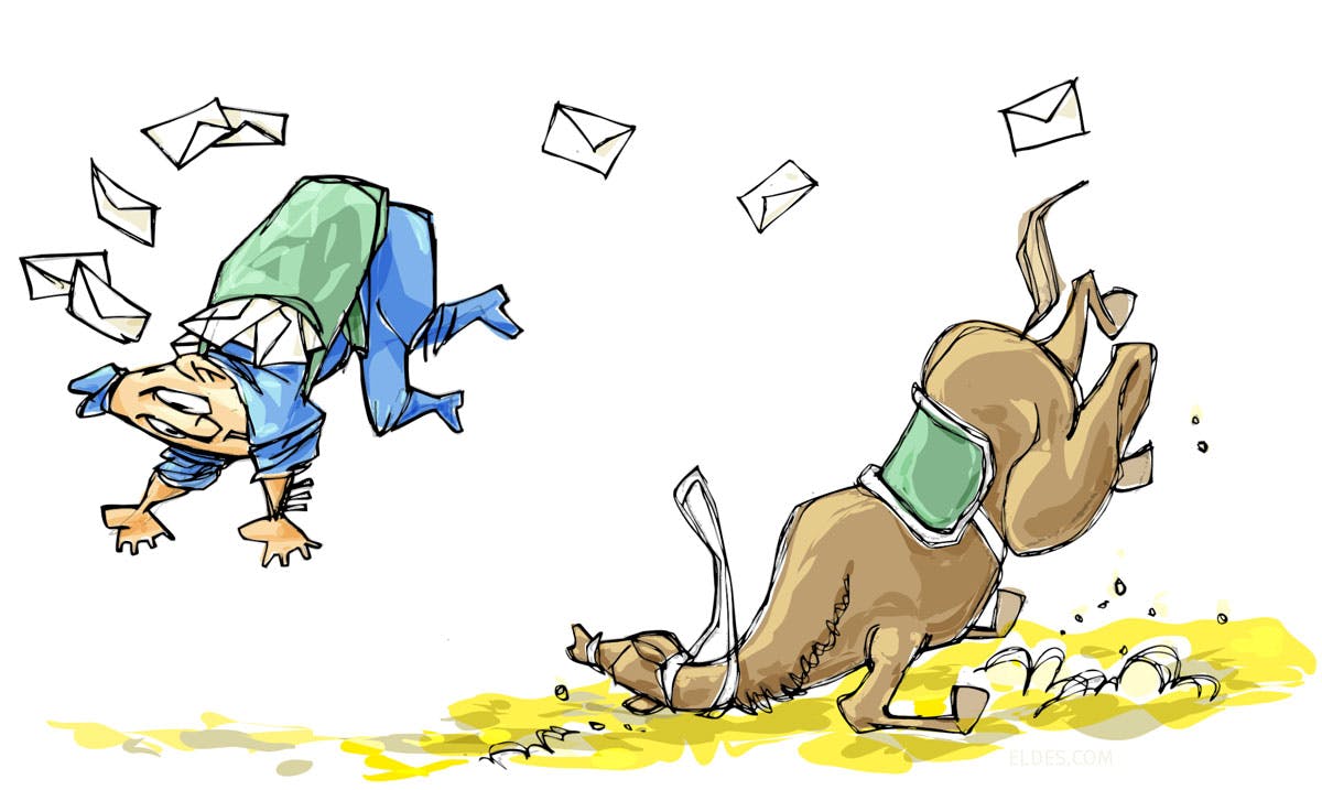 Illustration for article about mail seerver down