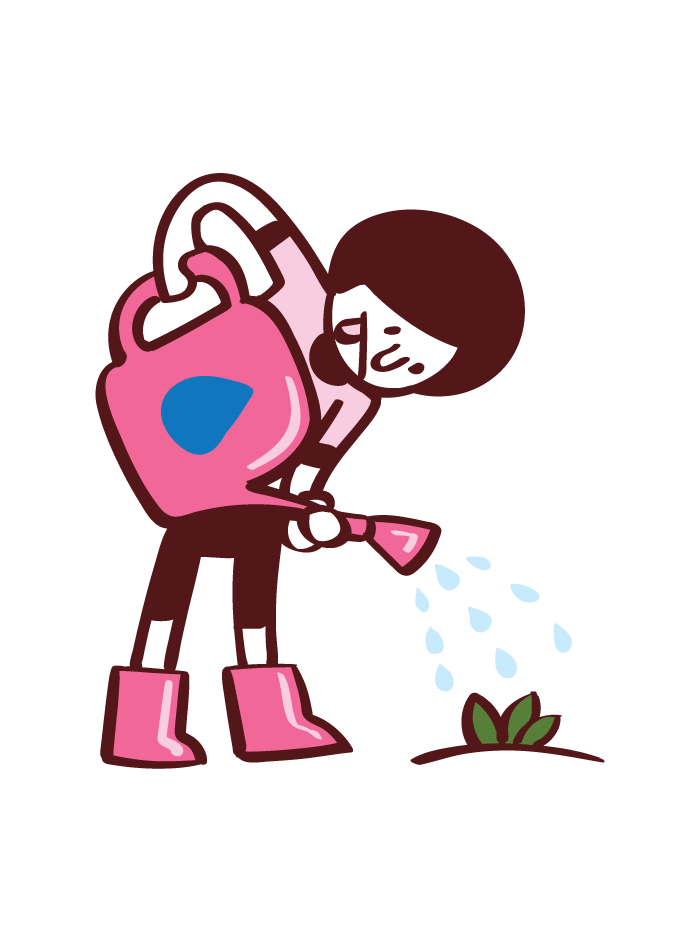 Illustration of volume 3 - Watering can