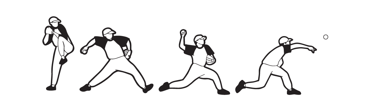 Illustration of pitching fundamentals