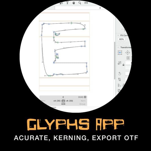 Glyphs App - Acurate, Kerning, Export OTF